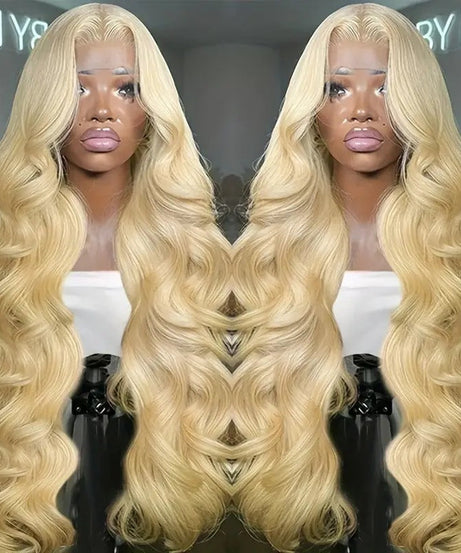 Light Gold Big Wave Lace Wig Head Cover