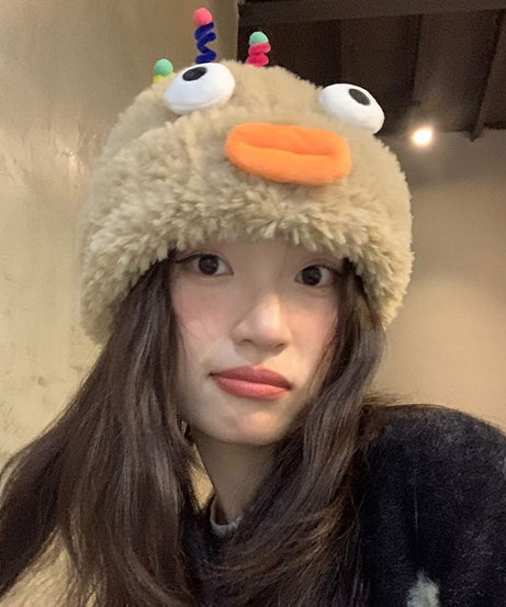 Plush Hat Cute Fleece-lined