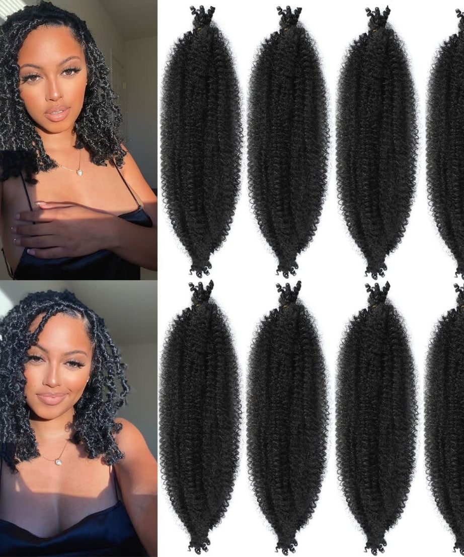 Wig Crochet Hair Springy Afro Twist Hair Chemical Fiber Wig Dreadlocks