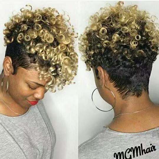 Women's Simple Rolls Short Synthetic Wigs