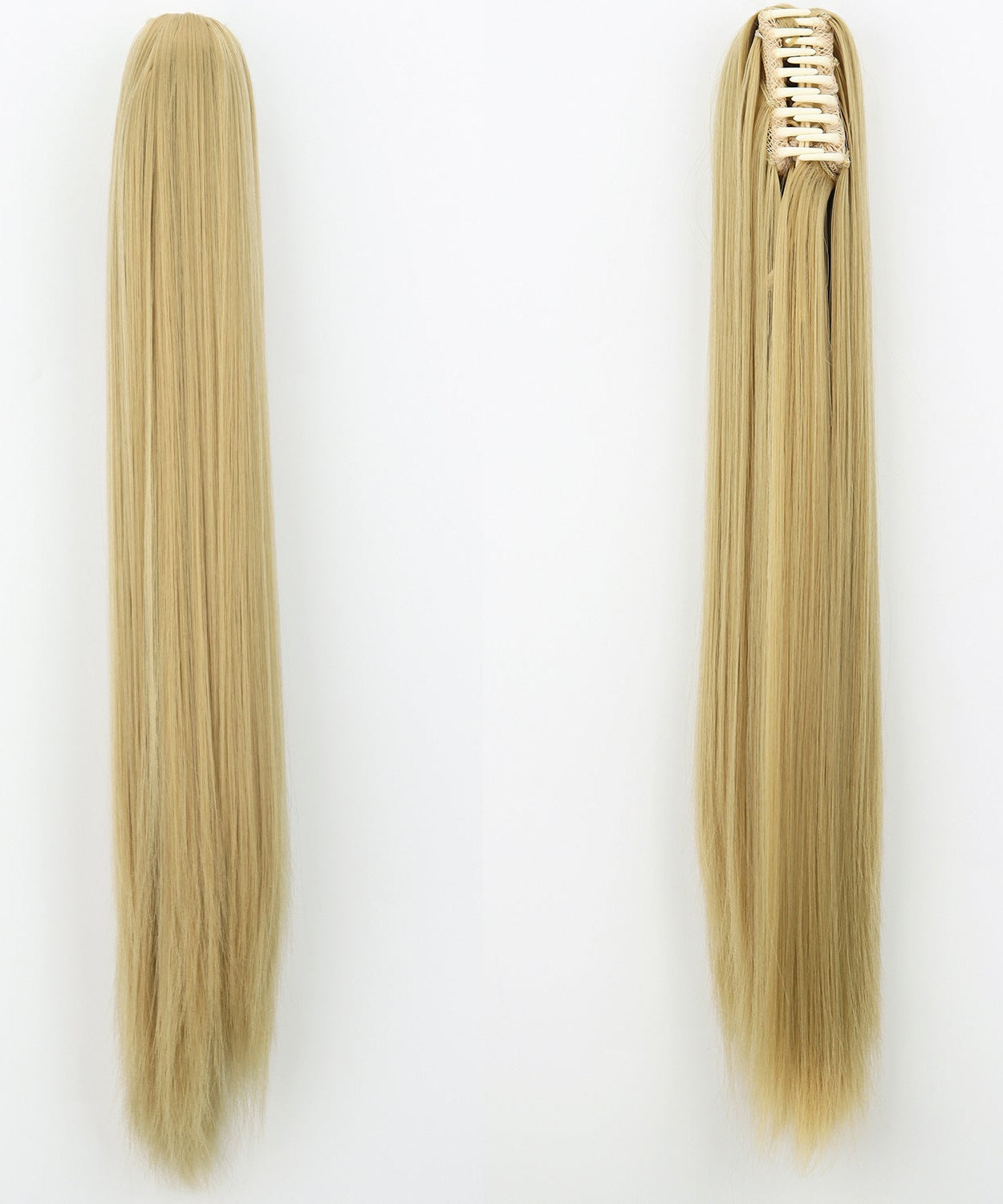 Fashion Ponytail Claw Clip Long Straight Hair Chemical Fiber Wig Fluffy