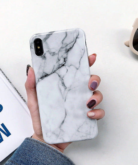 Compatible with Apple, Smooth Marbled IPhone 11 Pro Max Silicone Soft Case