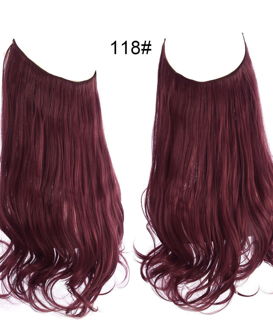 Female fish line wavy short curly hair wig 40/45cm