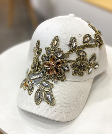 All-match Gold Silk Flower  Hat