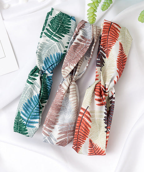 Printed cross headband elastic elastic headband