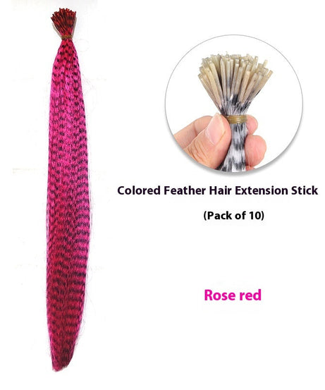 Feather Wig Colored Chemical Fiber Stripes 13 Colors