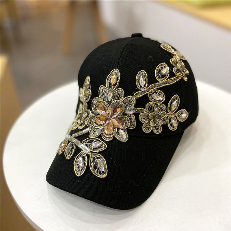 All-match Gold Silk Flower  Hat