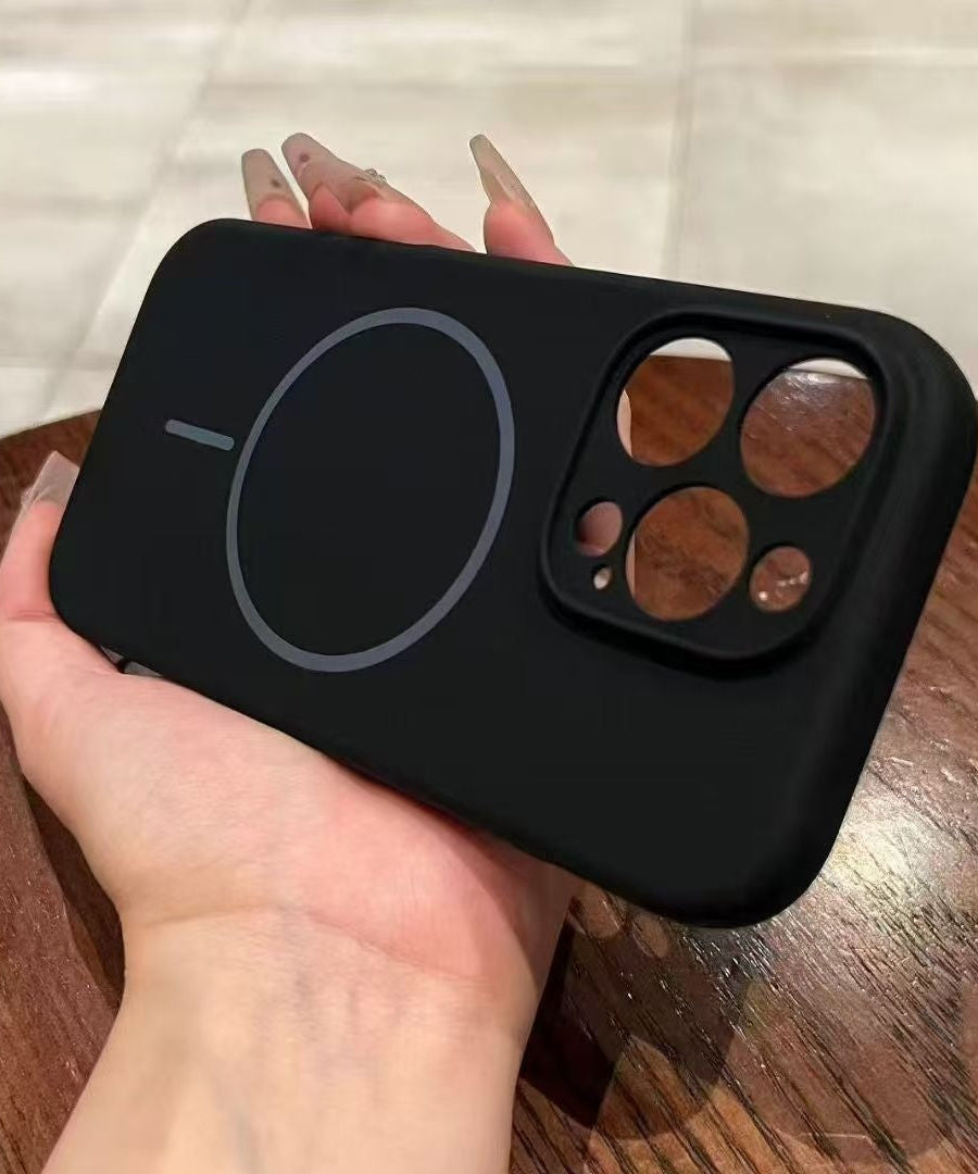 Applicable To 17 Fine Circle Magnetic Phone Case Liquid Silicone