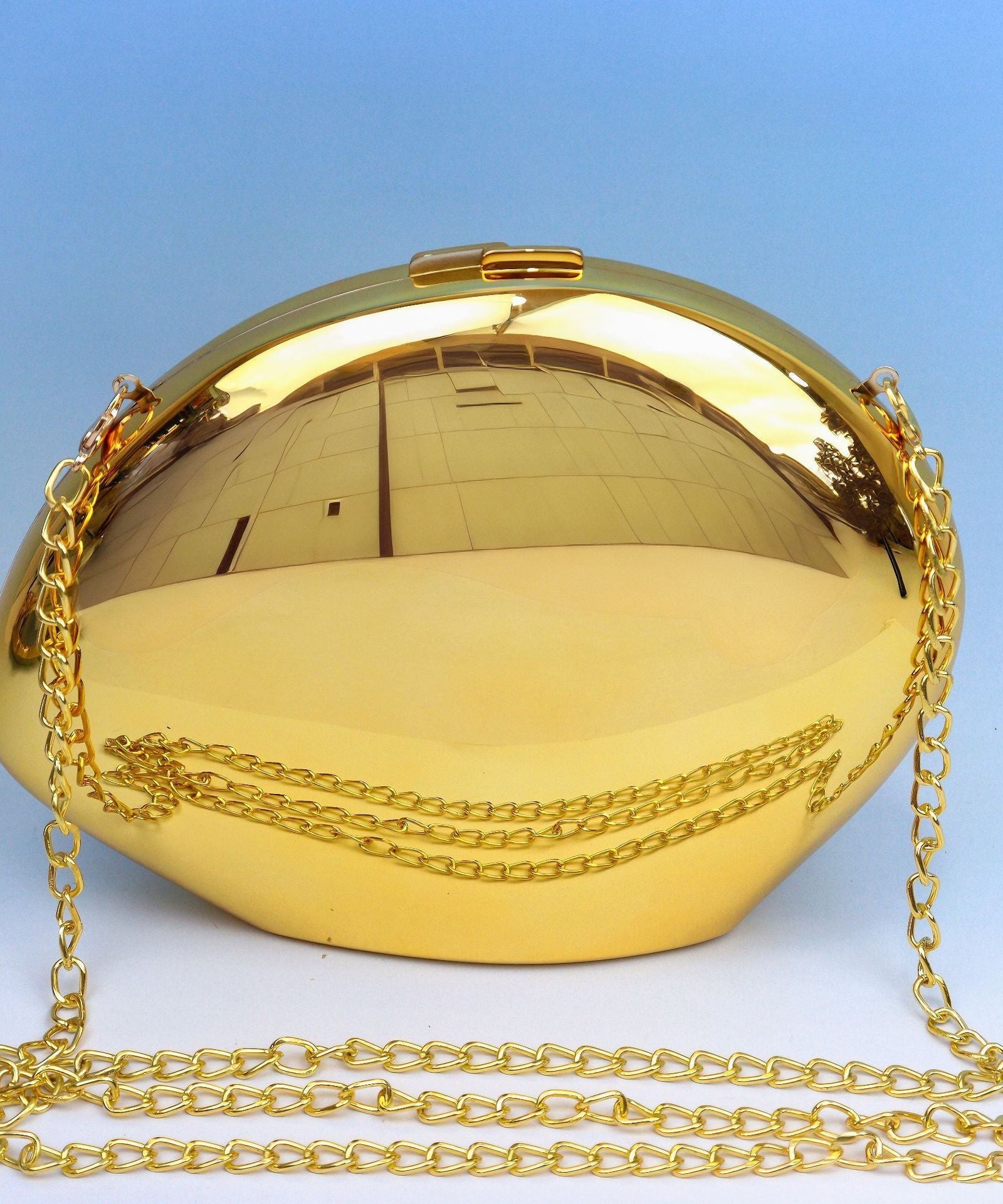 Acrylic Metallic Goose Clutch