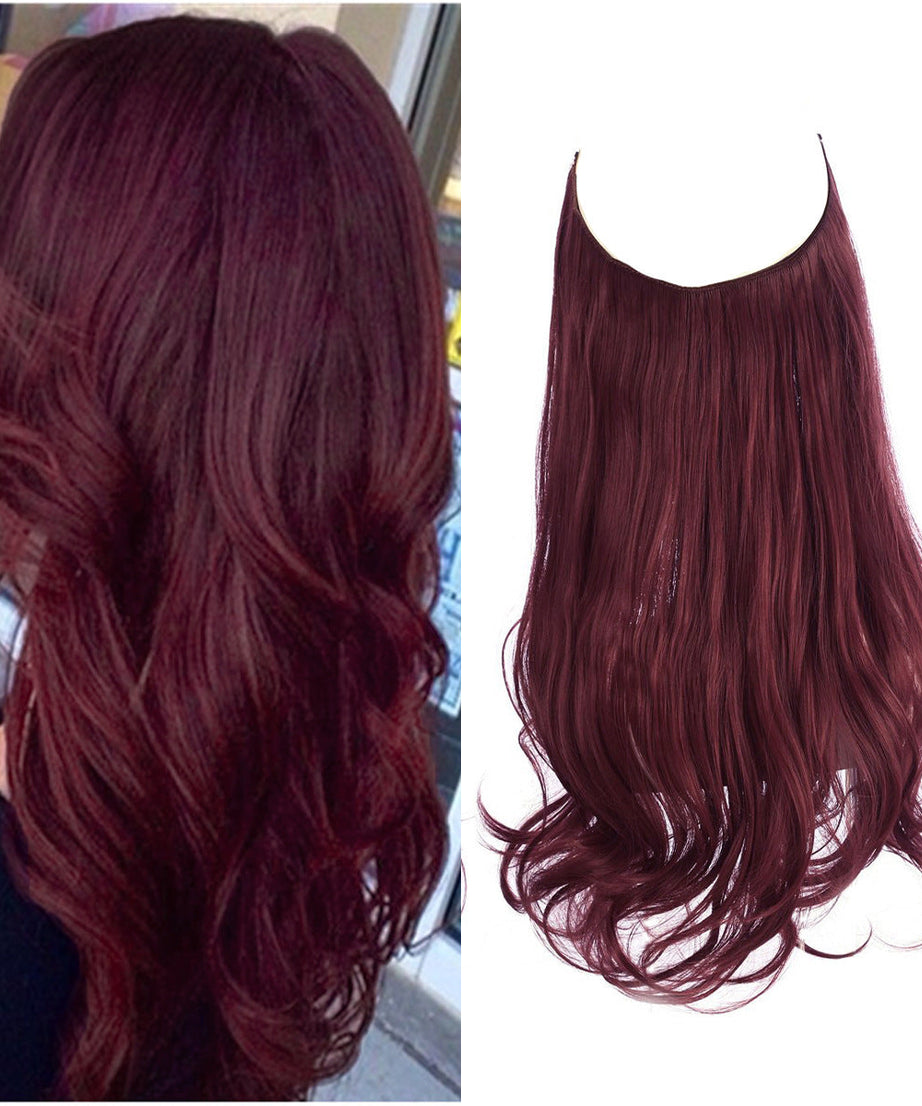 Wig Female Extension Chemical Fiber Long Curly Hair Matte High-temperature Fiber Fishing Thread Wig Set
