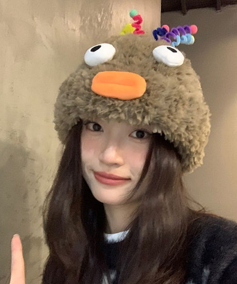 Plush Hat Cute Fleece-lined