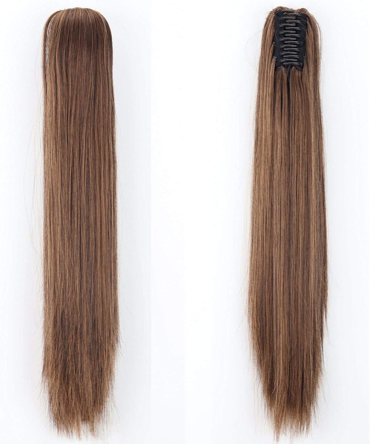 Fashion Ponytail Claw Clip Long Straight Hair Chemical Fiber Wig Fluffy
