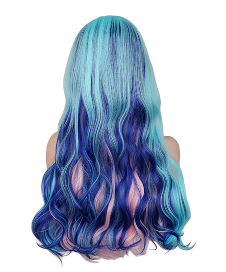Women's Fashion Gradient Long Curly Wig
