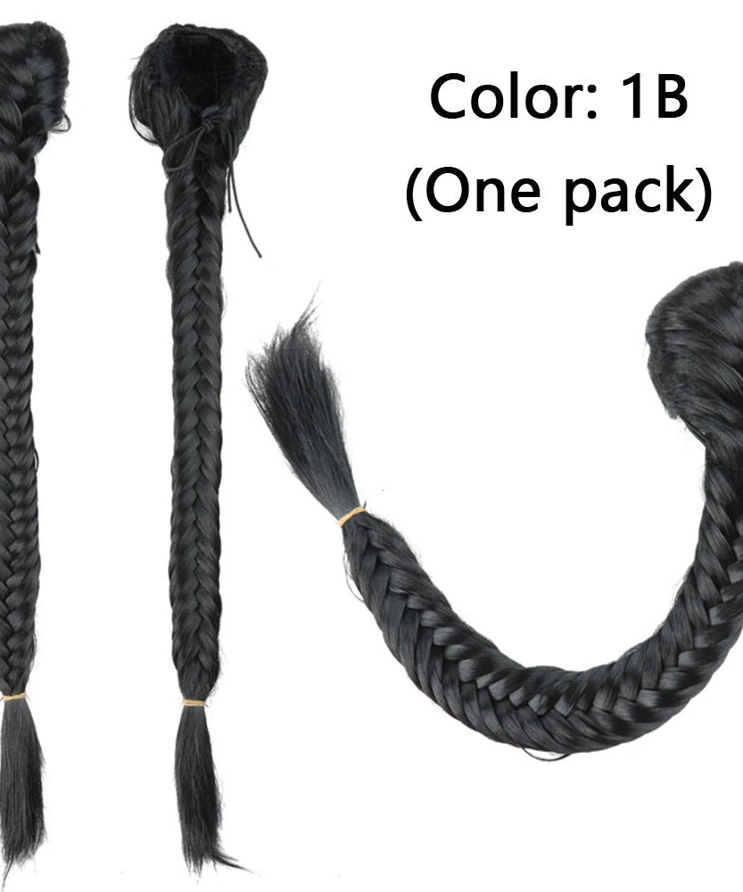 Synthetic Braided Fishtail Horse Tail Women's Wig