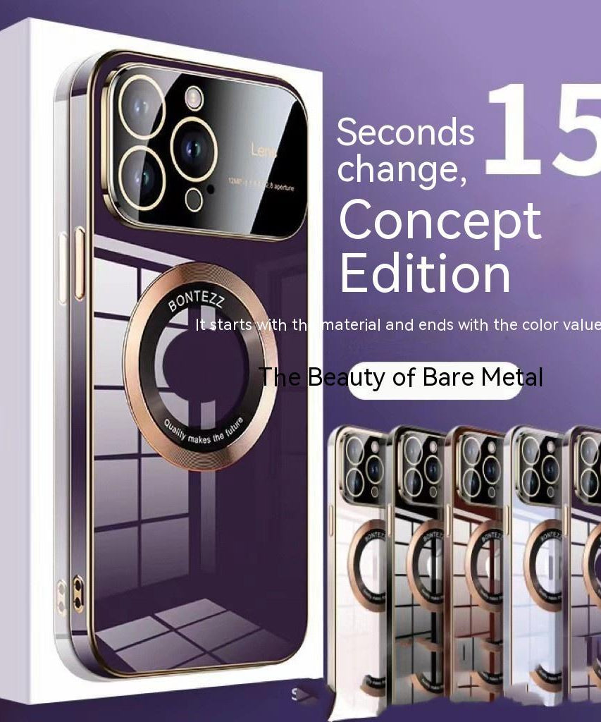 Apple 14 Phone Case Seconds To 15 Large Windows Baked Porcelain Without Logo Magnetic Suction Simple High