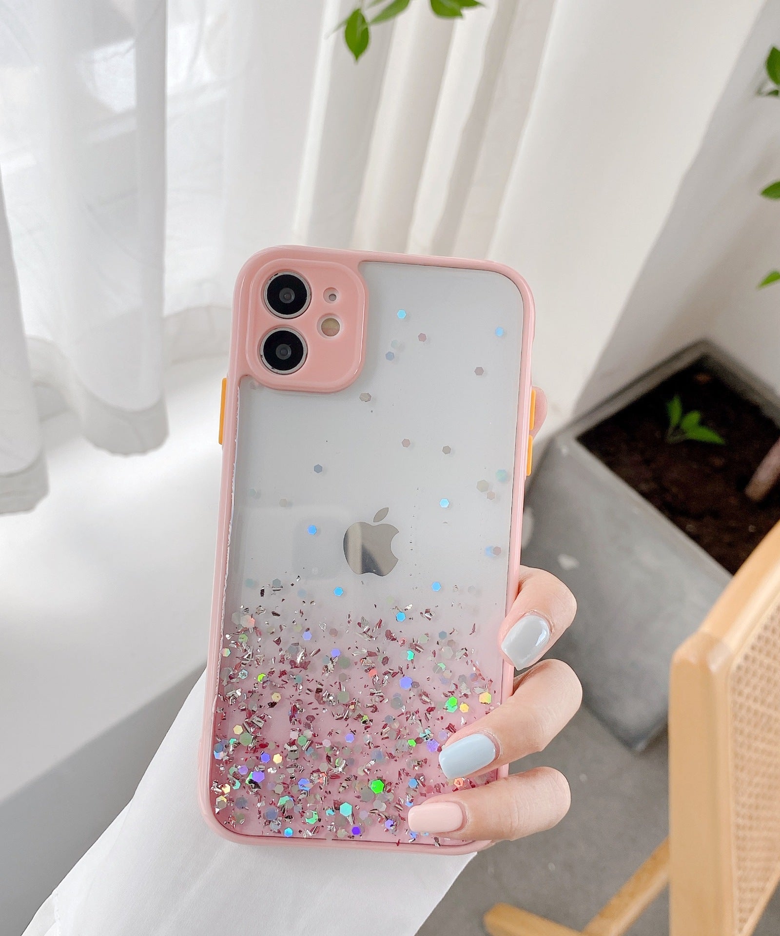 Compatible With , Epoxy Glitter 8p Gradient All-inclusive Anti-drop Cover