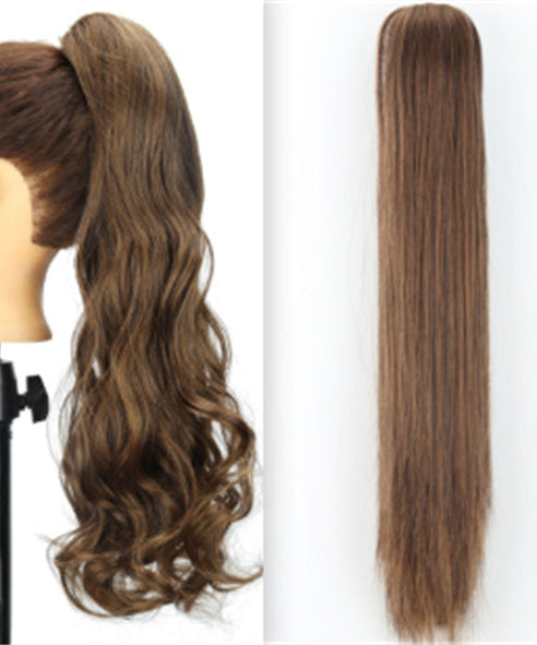 Fashion Ponytail Claw Clip Long Straight Hair Chemical Fiber Wig Fluffy