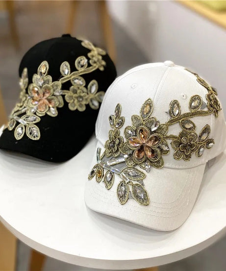 All-match Gold Silk Flower  Hat