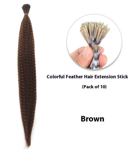 Feather Wig Colored Chemical Fiber Stripes 13 Colors