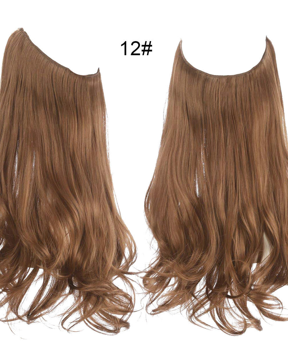 Female fish line wavy short curly hair wig 40/45cm