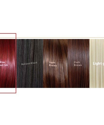 Mid-length Straight Hair Hand-woven Front Lace Synthetic Wigs