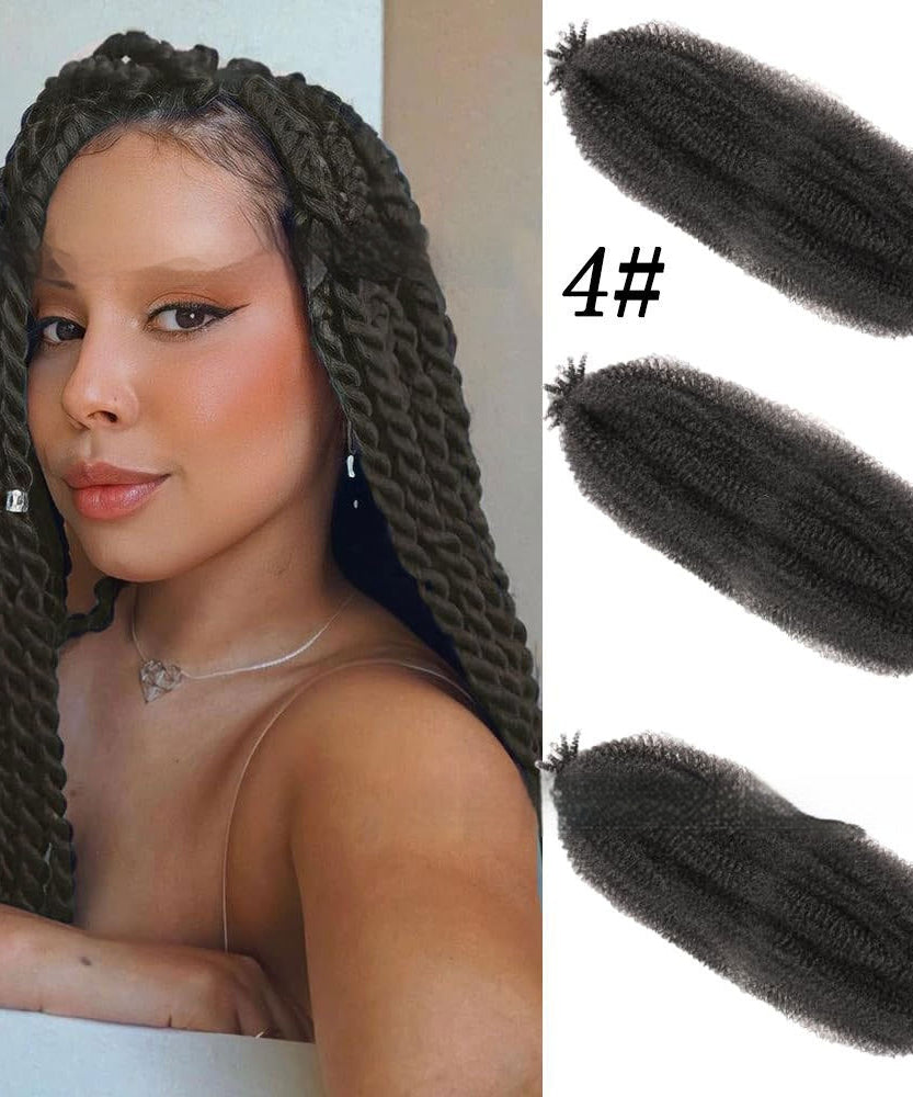 Wig Crochet Hair Springy Afro Twist Hair Chemical Fiber Wig Dreadlocks
