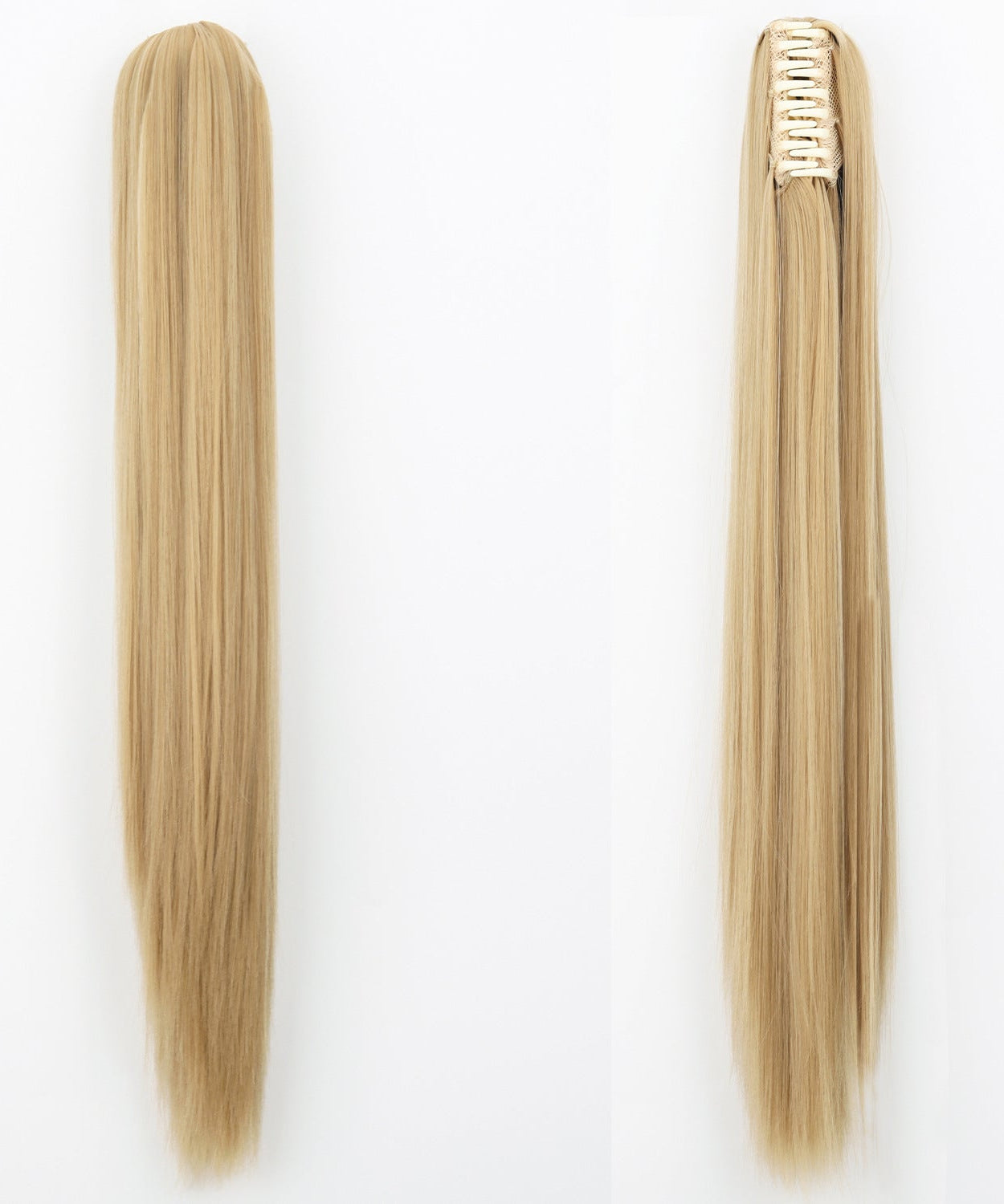 Fashion Ponytail Claw Clip Long Straight Hair Chemical Fiber Wig Fluffy