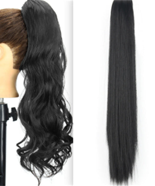 Fashion Ponytail Claw Clip Long Straight Hair Chemical Fiber Wig Fluffy