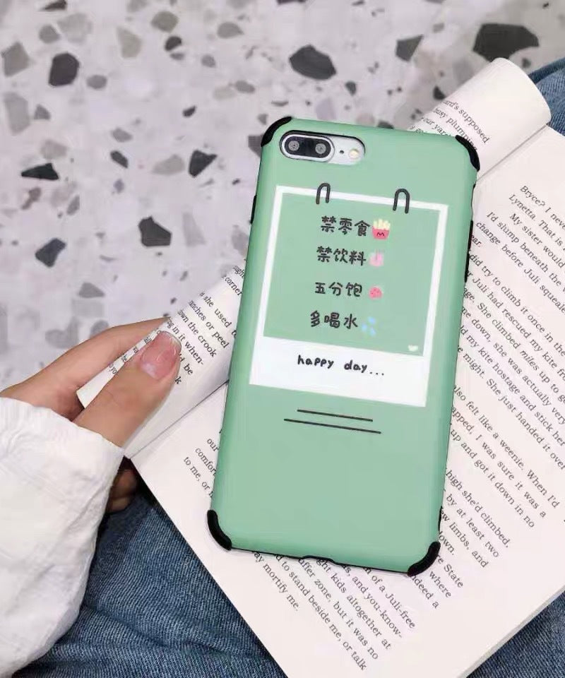 Compatible with Apple , Cartoon frosted phone case