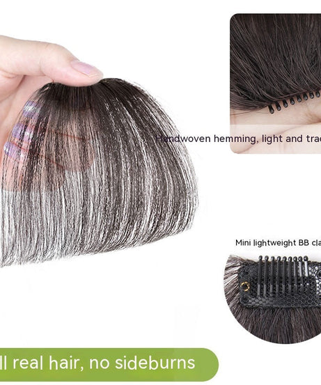 Fake Bangs, Natural Invisible Face Repair, Hand-Knitted Bangs