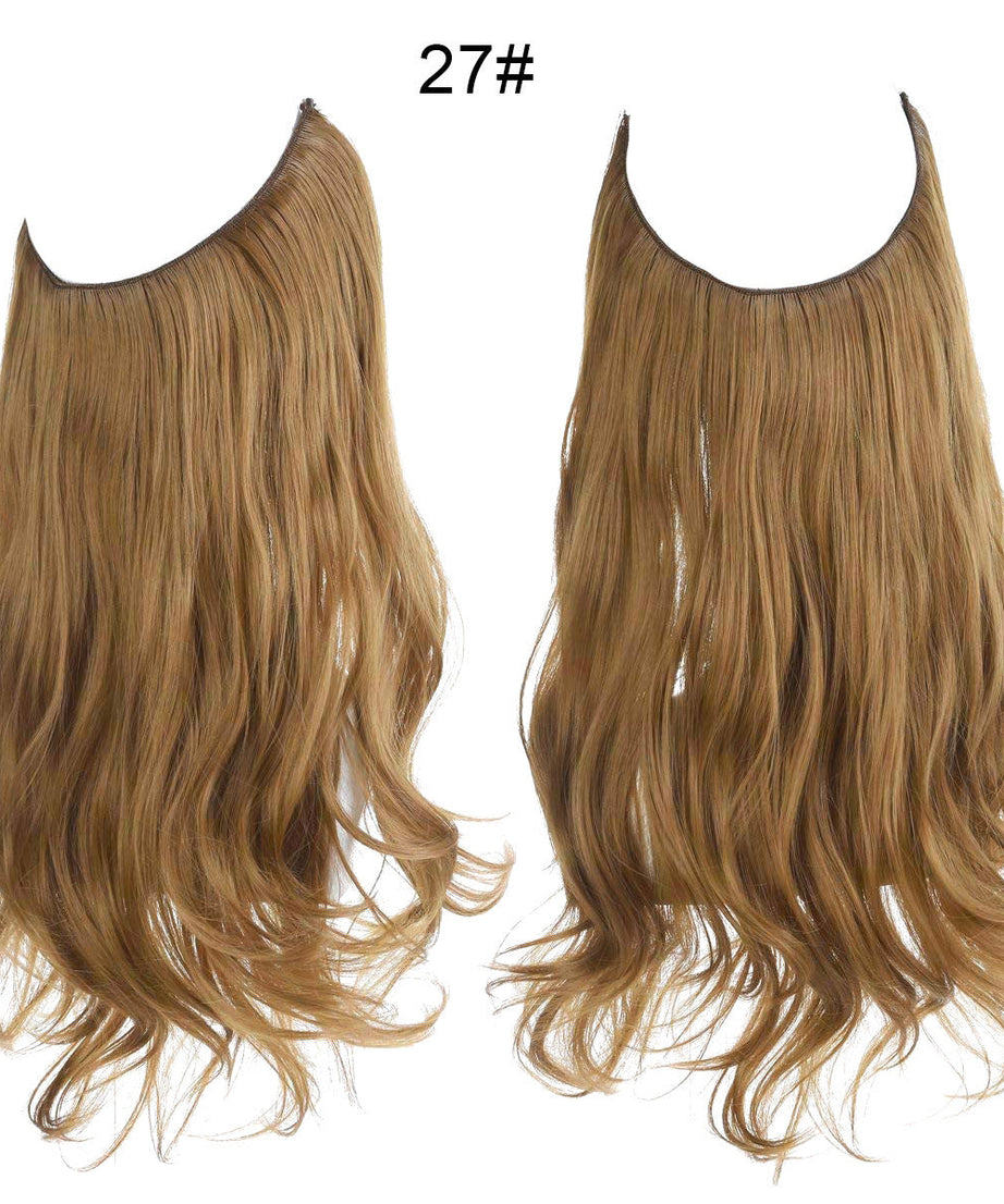 Female fish line wavy short curly hair wig 40/45cm