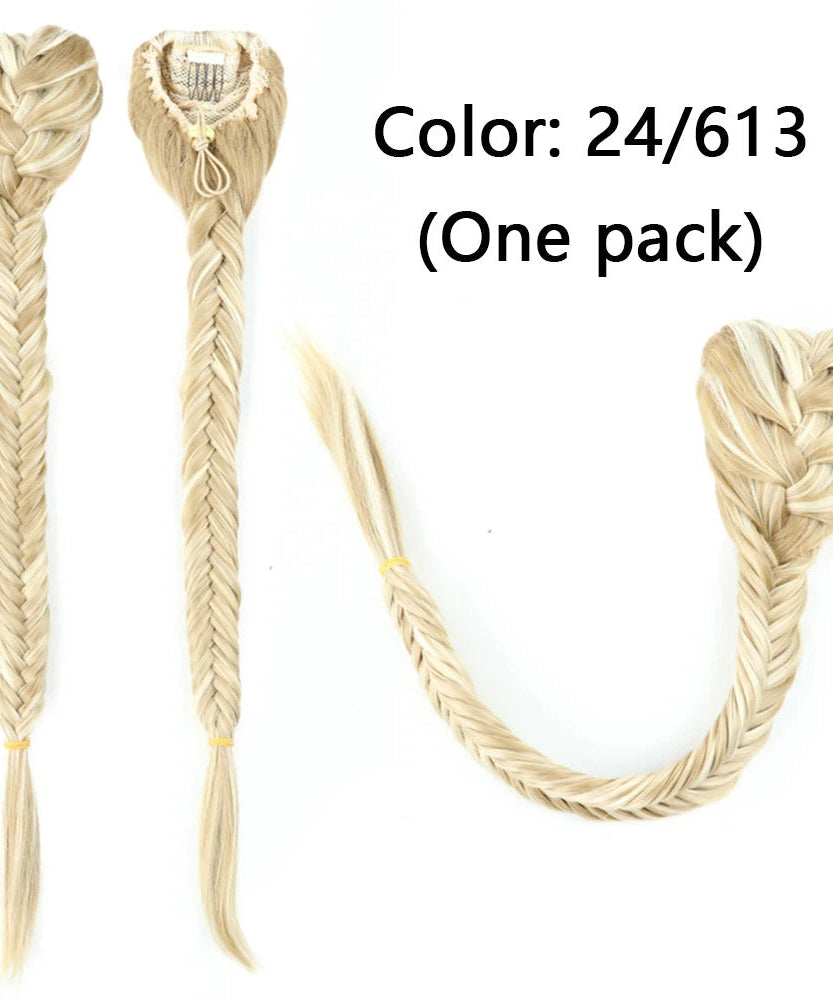 Synthetic Braided Fishtail Horse Tail Women's Wig