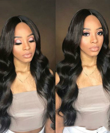 Big Wave Curly African Black Synthetic Wigs