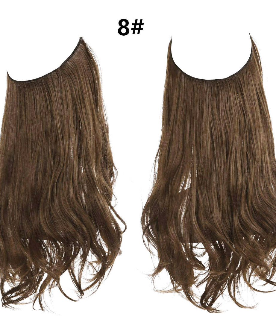 Female fish line wavy short curly hair wig 40/45cm
