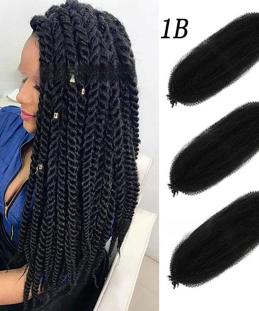 Wig Crochet Hair Springy Afro Twist Hair Chemical Fiber Wig Dreadlocks