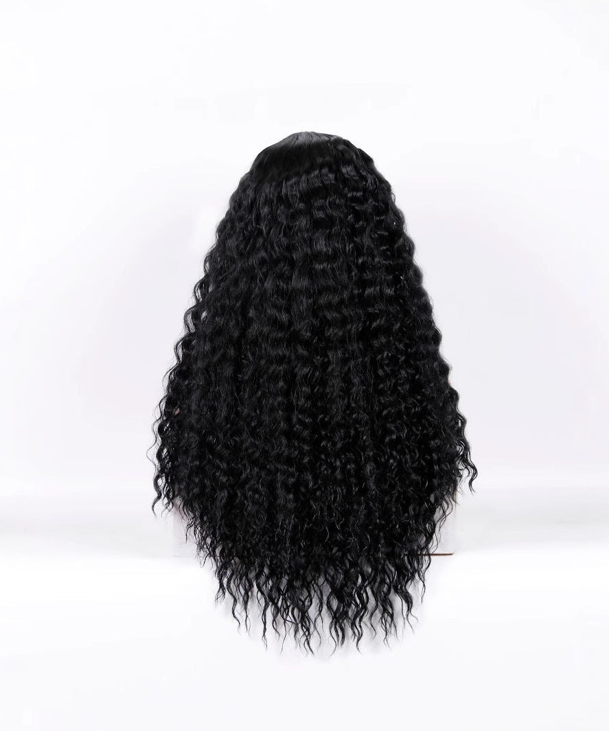 Medium Long Curly Hair Wave Synthetic Wigs