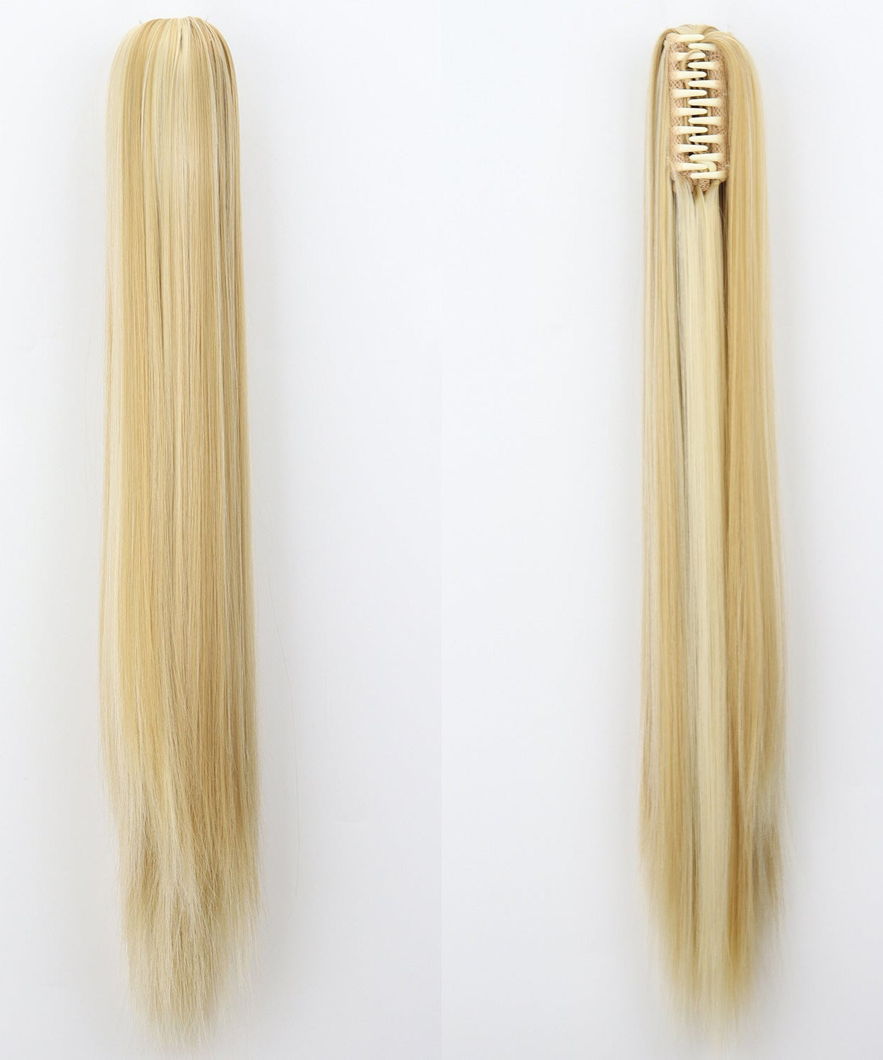 Fashion Ponytail Claw Clip Long Straight Hair Chemical Fiber Wig Fluffy