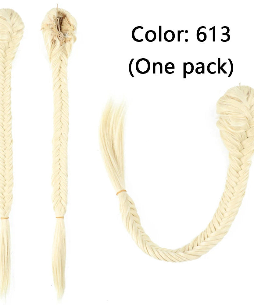 Synthetic Braided Fishtail Horse Tail Women's Wig