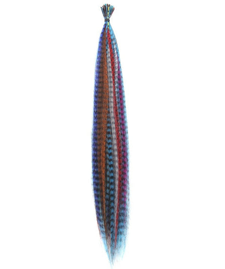 Feather Wig Colored Chemical Fiber Stripes 13 Colors