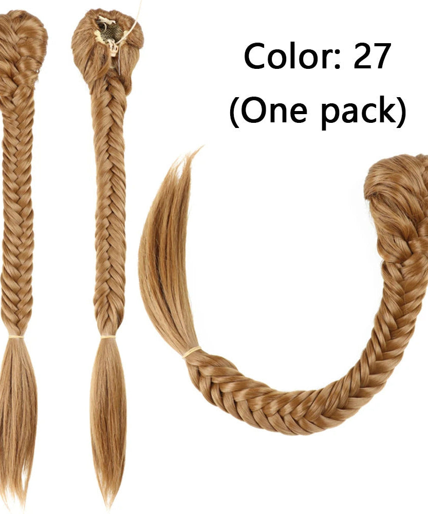 Synthetic Braided Fishtail Horse Tail Women's Wig
