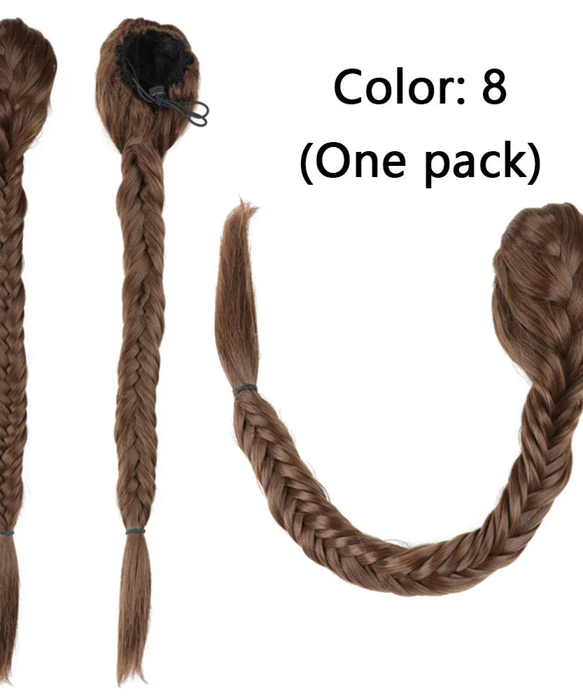 Synthetic Braided Fishtail Horse Tail Women's Wig