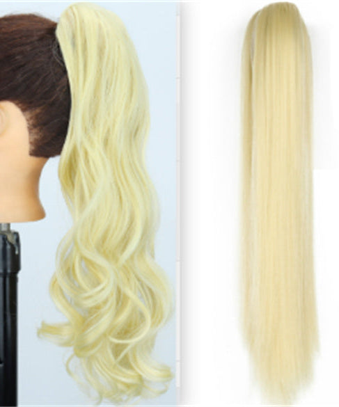 Fashion Ponytail Claw Clip Long Straight Hair Chemical Fiber Wig Fluffy