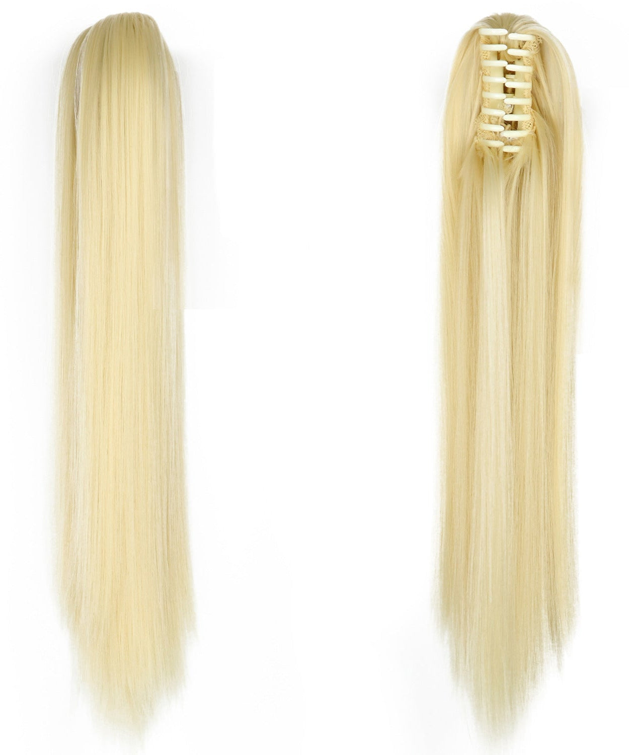 Fashion Ponytail Claw Clip Long Straight Hair Chemical Fiber Wig Fluffy