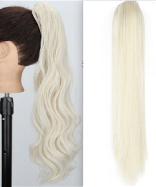 Fashion Ponytail Claw Clip Long Straight Hair Chemical Fiber Wig Fluffy