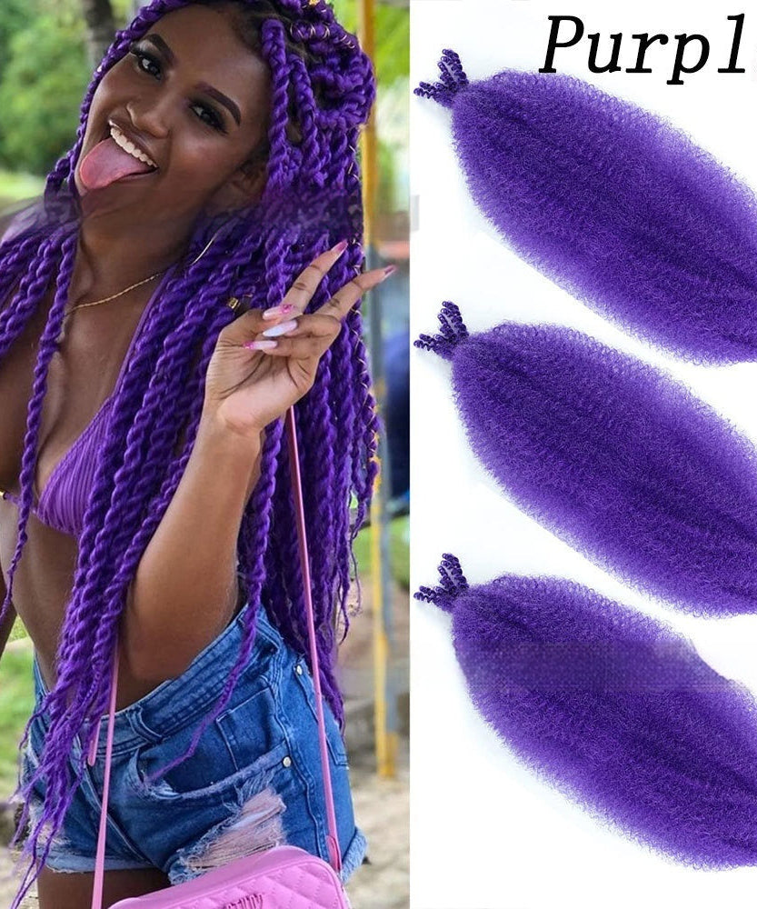 Wig Crochet Hair Springy Afro Twist Hair Chemical Fiber Wig Dreadlocks