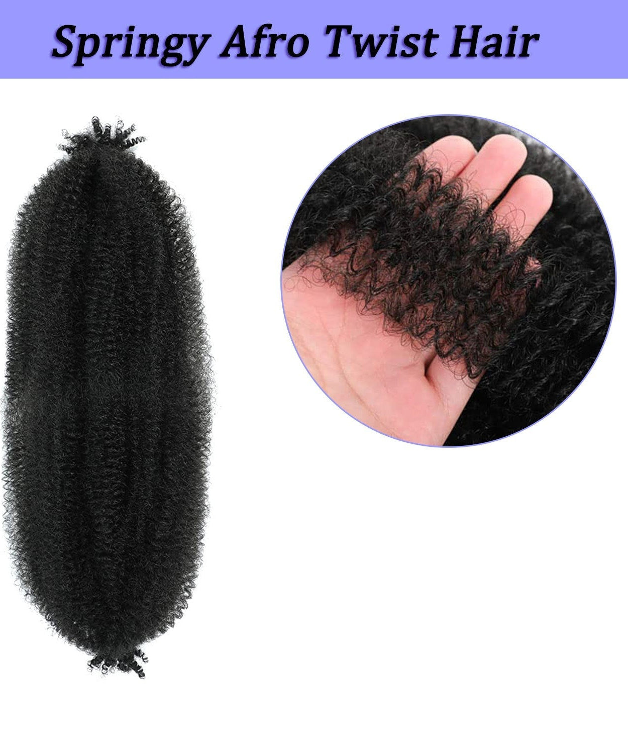 Wig Crochet Hair Springy Afro Twist Hair Chemical Fiber Wig Dreadlocks