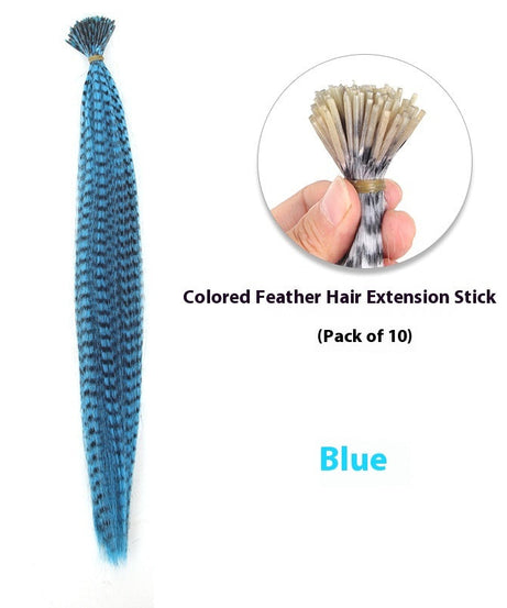 Feather Wig Colored Chemical Fiber Stripes 13 Colors