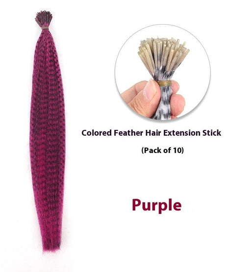 Feather Wig Colored Chemical Fiber Stripes 13 Colors