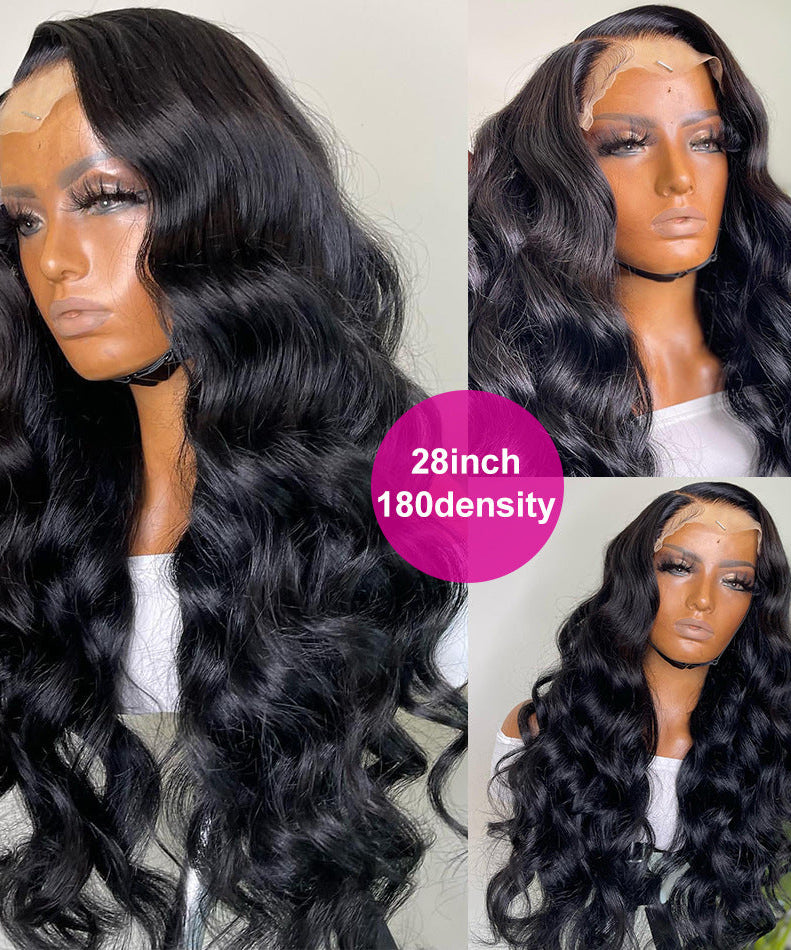 Synthetic Wigs Front Lace Long Curly Hair Headgear