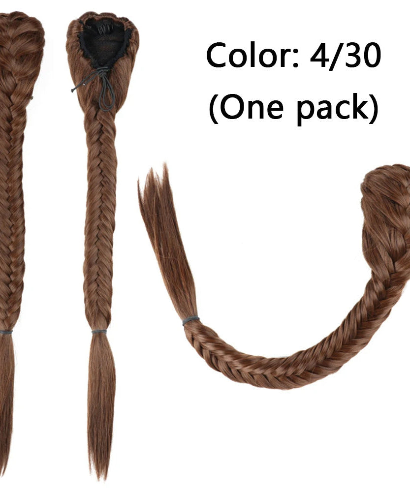 Synthetic Braided Fishtail Horse Tail Women's Wig